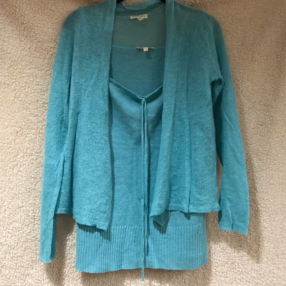 Eileen Fisher Sweaters - Eileen Fisher Sweater Set - Light Aqua Color